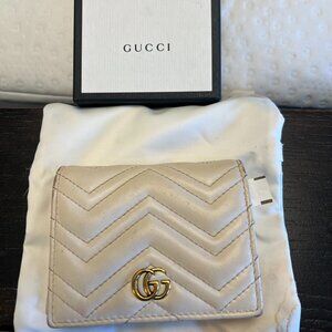 Gucci Marmount GG Wallet - Cream